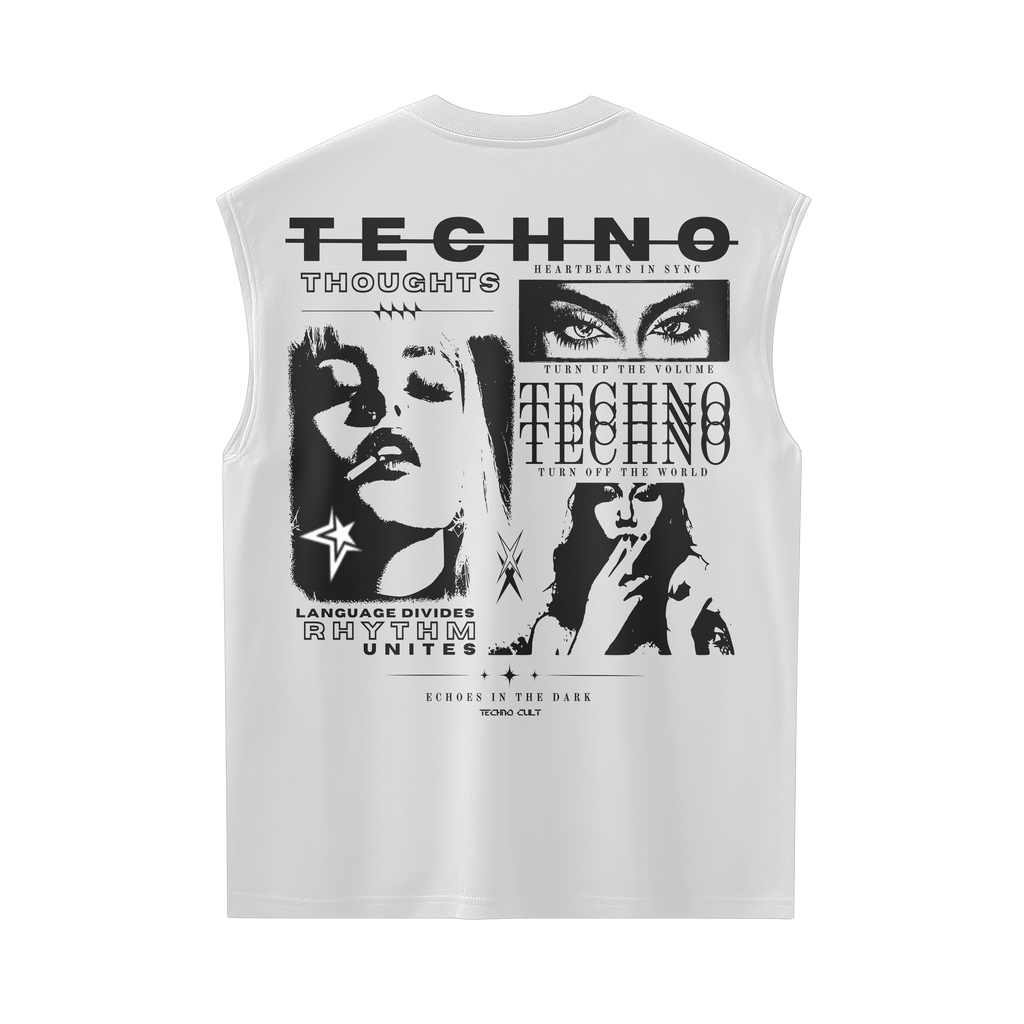 THOUGHTS//Sleeveless T-shirt