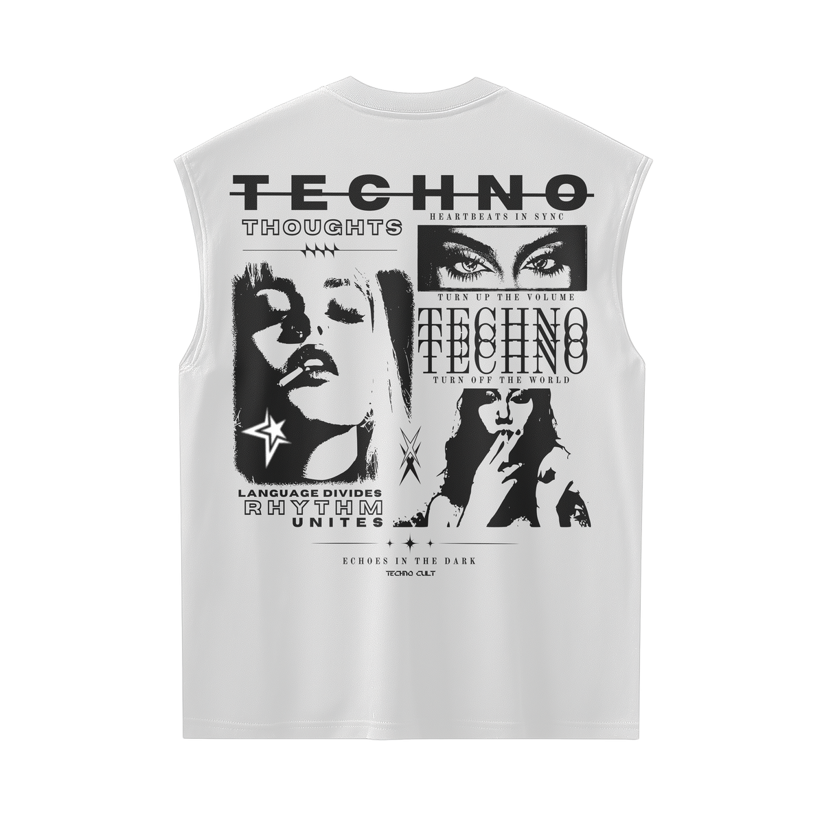 THOUGHTS//Sleeveless T-shirt