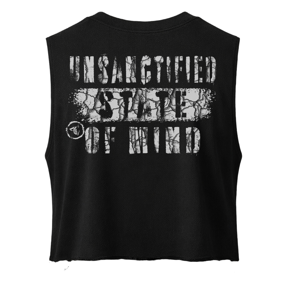 UNSANCTIFIED//Cropped sleeveless T-shirt
