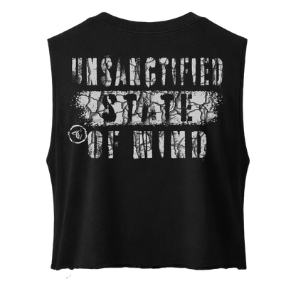 UNSANCTIFIED//Cropped sleeveless T-shirt