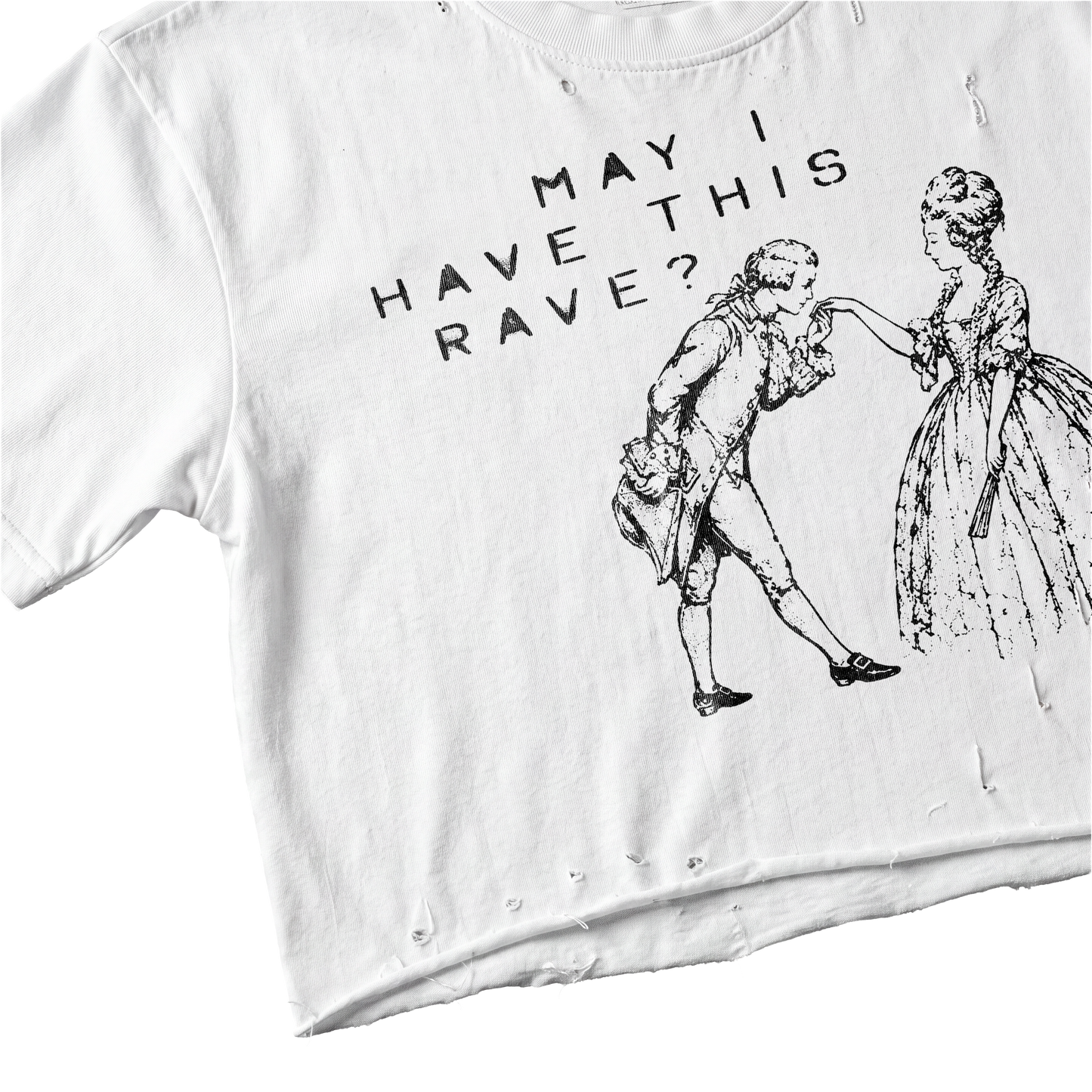 MAY I? // DISTRESSED T-shirt