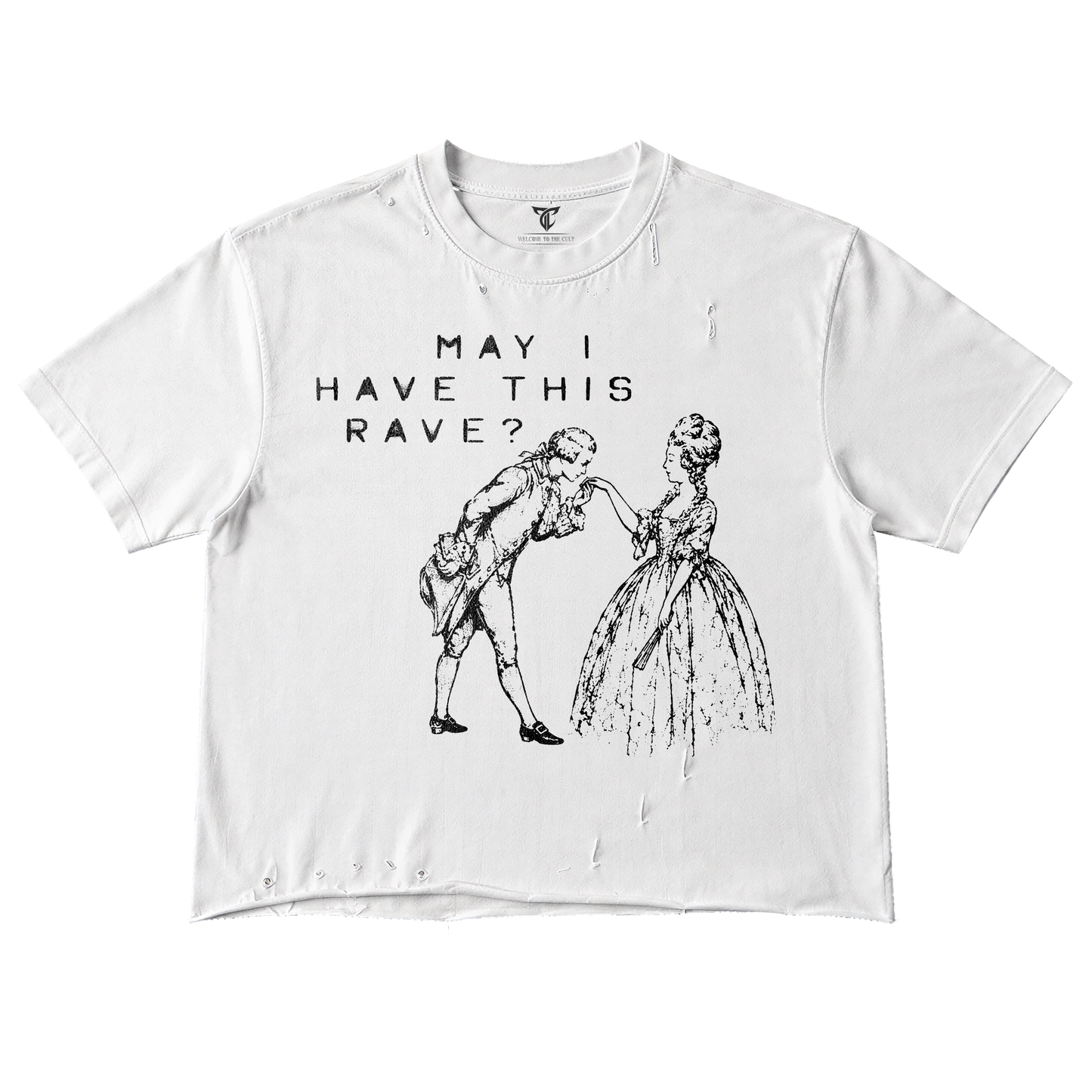 MAY I? // DISTRESSED T-shirt