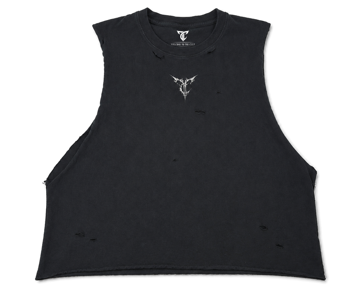 TC//Sleeveless cropped shirt