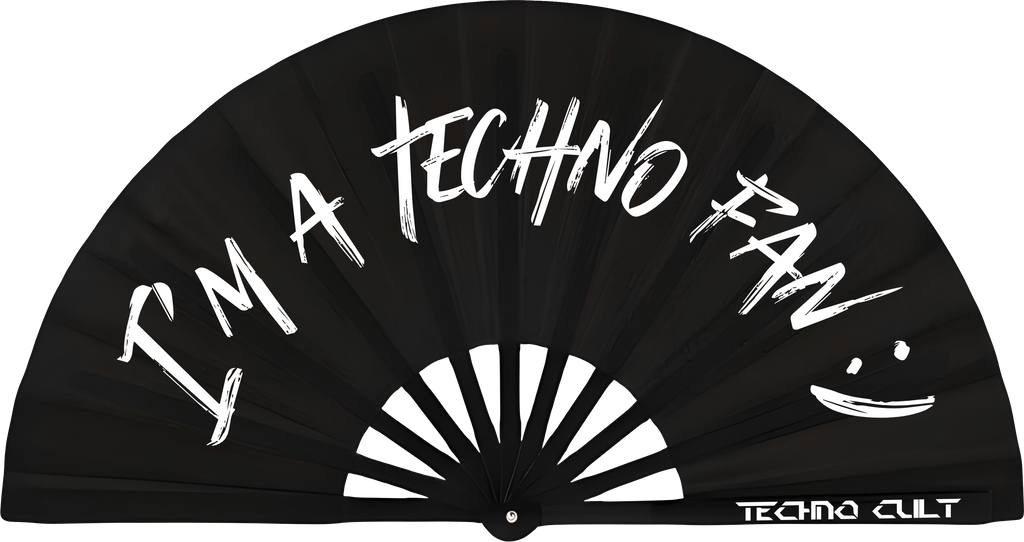 I'M A TECHNO FAN HAND FAN