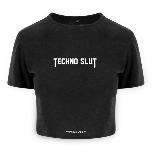 TECHNO SLUT//Cropped T-shirt