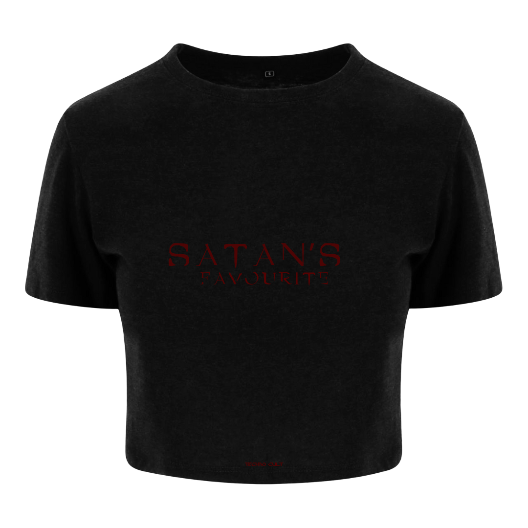 SATAN'S GIRL CROPPED T-SHIRT