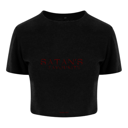 SATAN'S GIRL CROPPED T-SHIRT