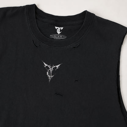 TC//Sleeveless cropped shirt