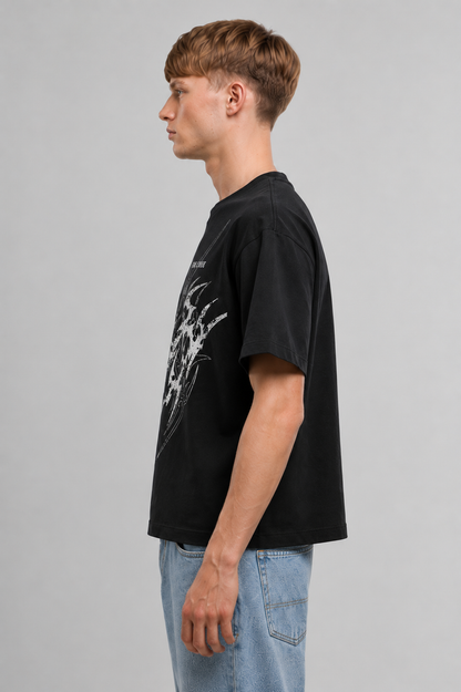 THE MAXTER//Cropped oversized T-shirt