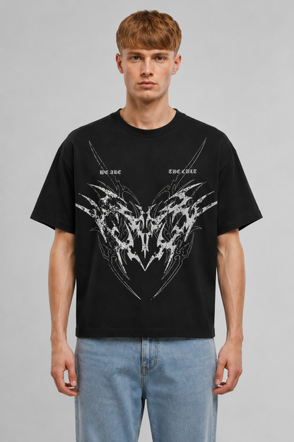 THE MAXTER//Cropped oversized T-shirt