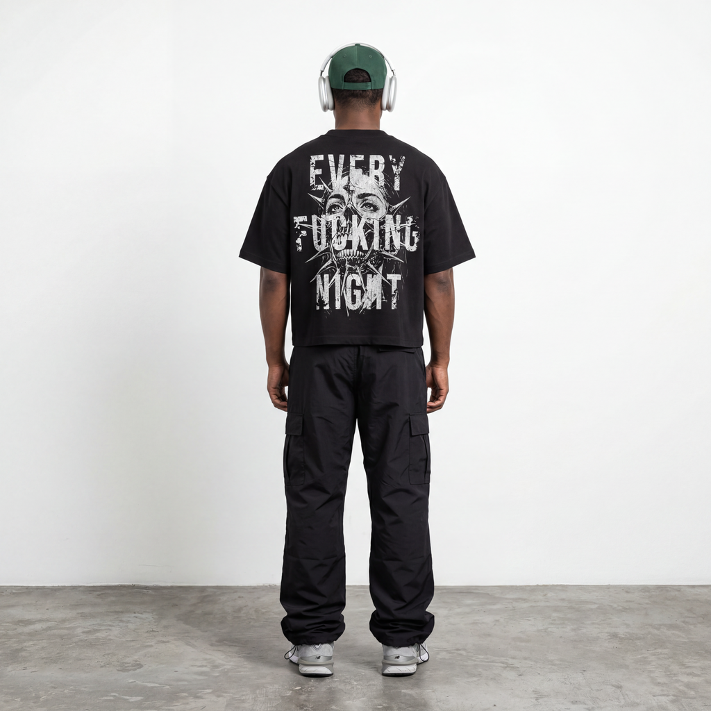 EVERY F NIGHT//Boxy T-shirt